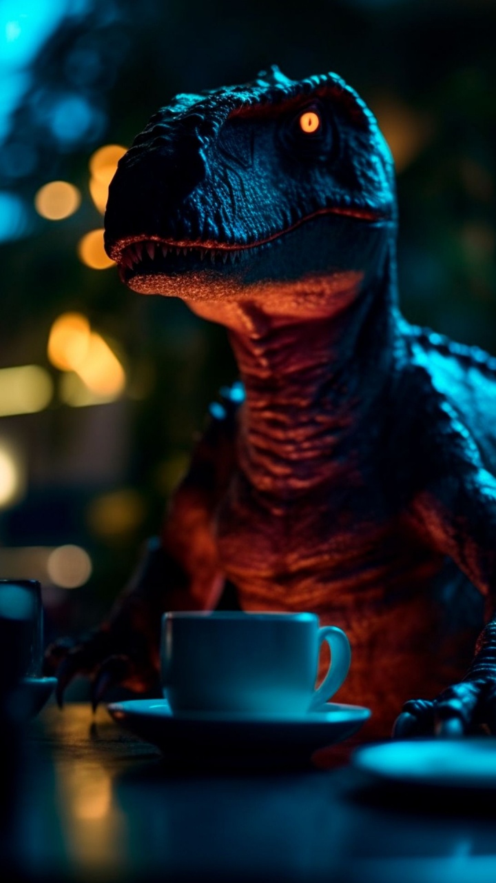 Iguanidae, Kaffee, Velociraptor SUBST, Kaffeetasse, Gr. Wallpaper in 720x1280 Resolution