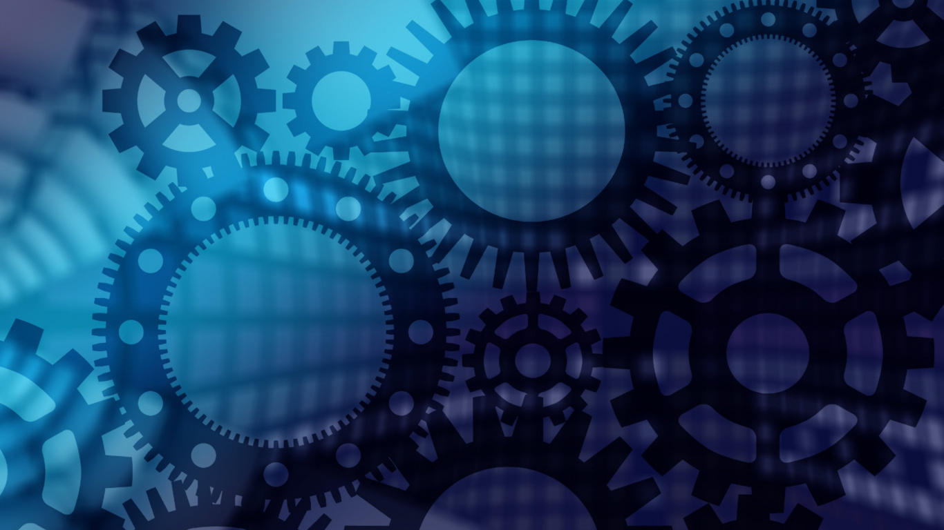 Blue and White Round Light. Wallpaper in 1366x768 Resolution