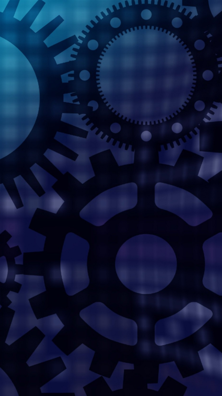 Blaues Und Weißes Rundes Licht. Wallpaper in 750x1334 Resolution