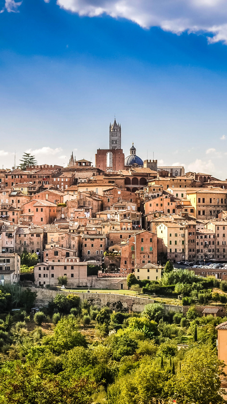 佛罗伦萨, 城市, 里程碑, 城市景观, 天际线 壁纸 750x1334 允许