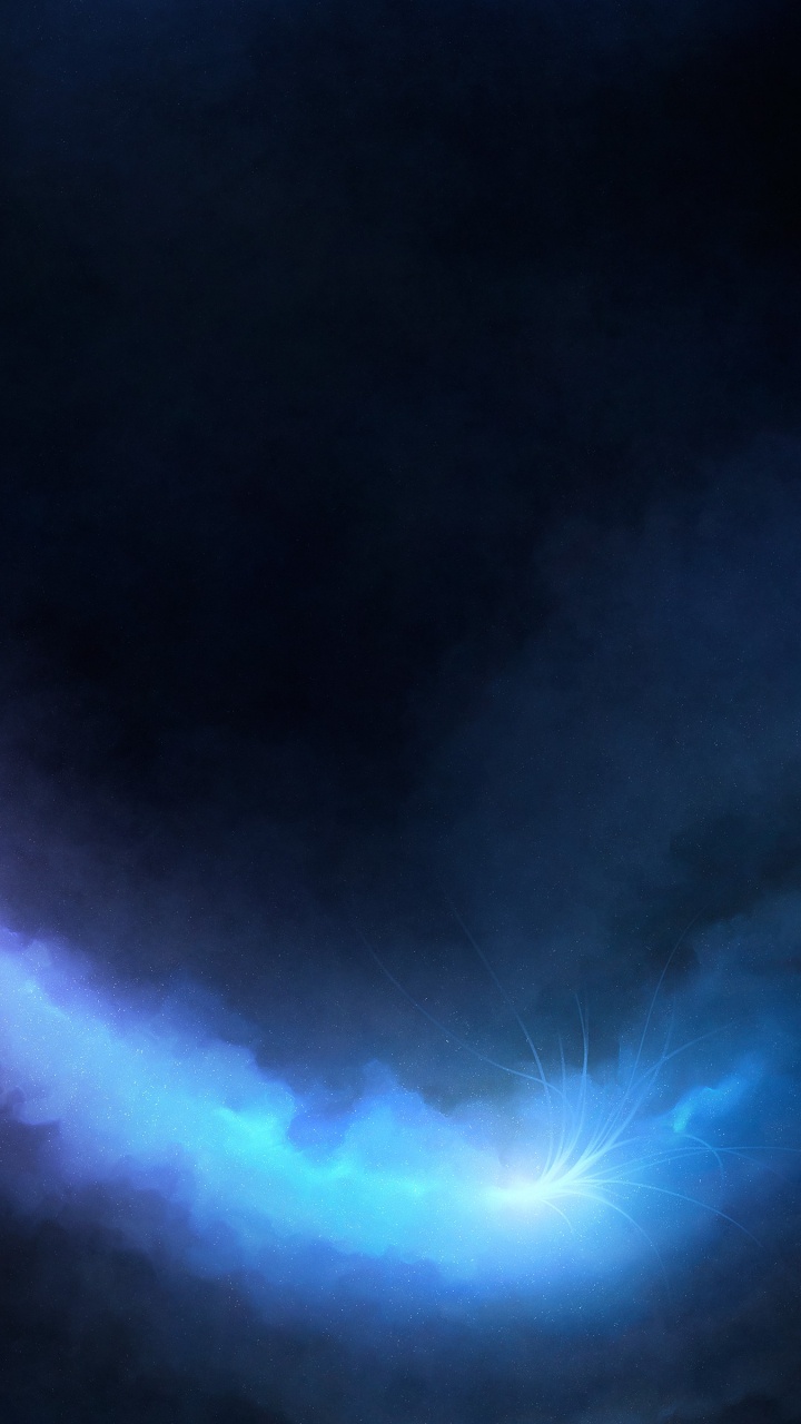 Lightning Strike on Gray Clouds. Wallpaper in 720x1280 Resolution