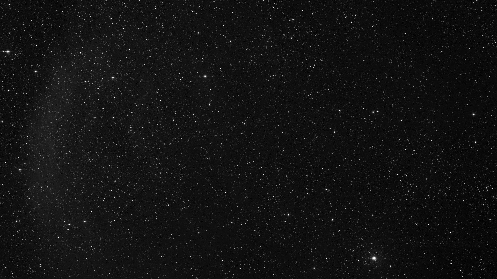 Black and White Starry Night. Wallpaper in 1920x1080 Resolution