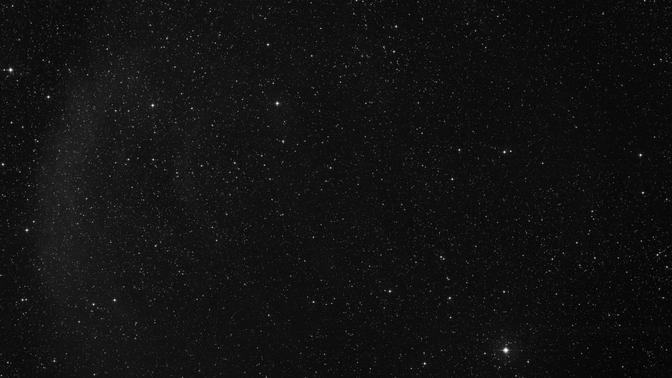 Noche Estrellada en Blanco y Negro. Wallpaper in 1366x768 Resolution