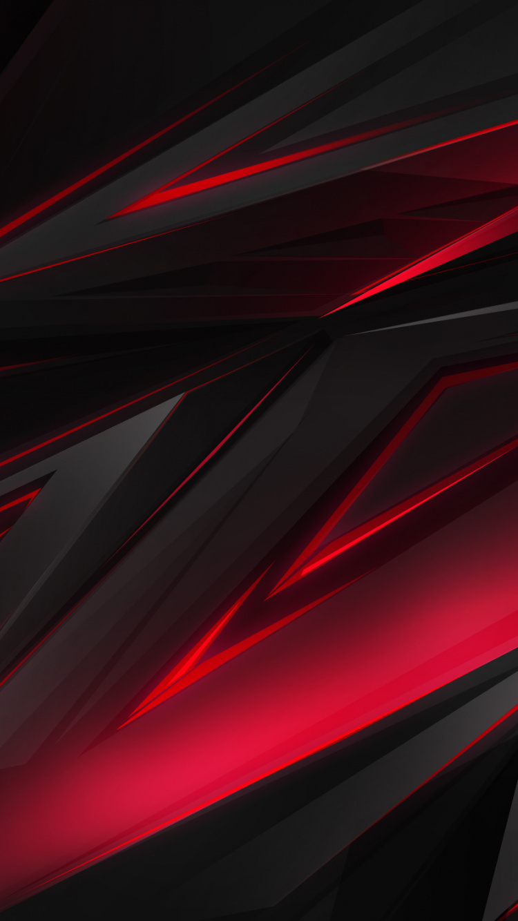 Red and Black Digital Wallpaper. Wallpaper in 750x1334 Resolution