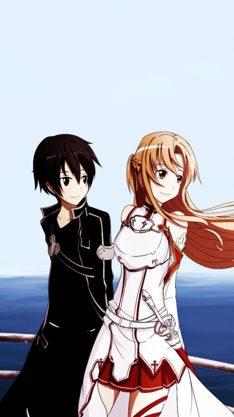 Braunhaarige Weibliche Anime-Figur. Wallpaper in 750x1334 Resolution