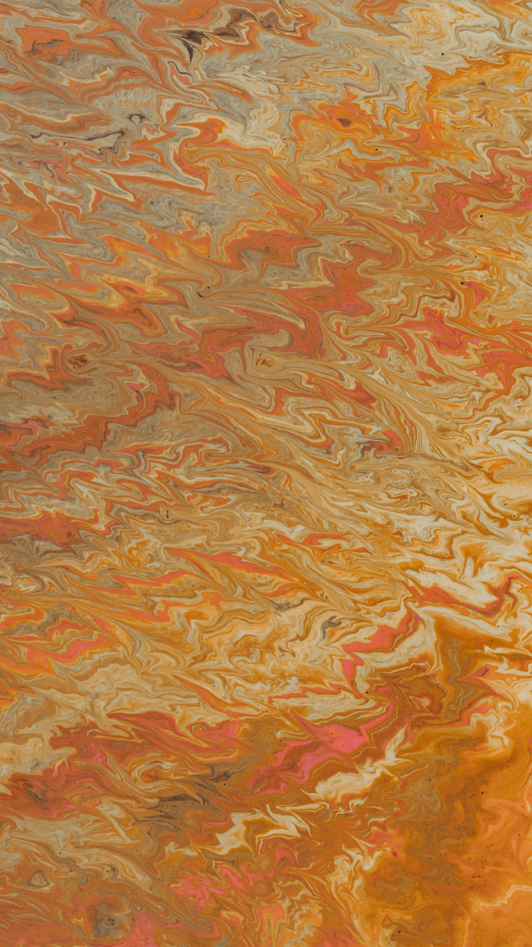 Peinture Abstraite Orange et Bleue. Wallpaper in 1080x1920 Resolution