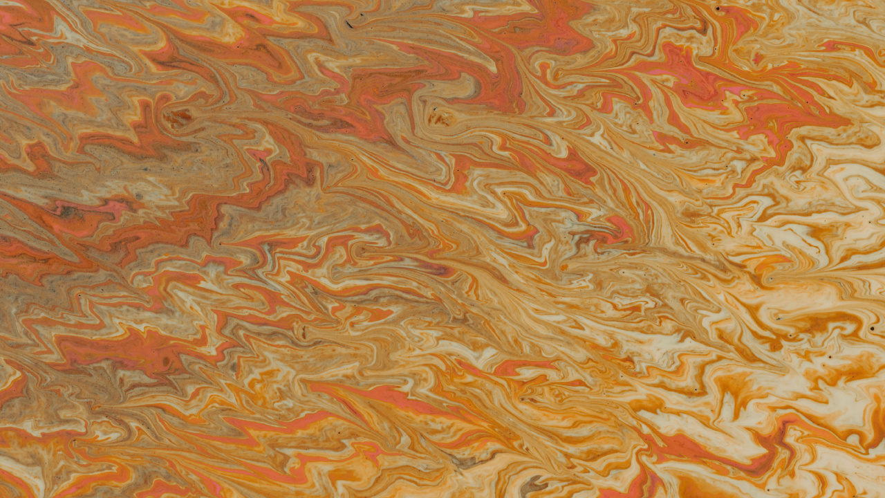 Peinture Abstraite Orange et Bleue. Wallpaper in 1280x720 Resolution