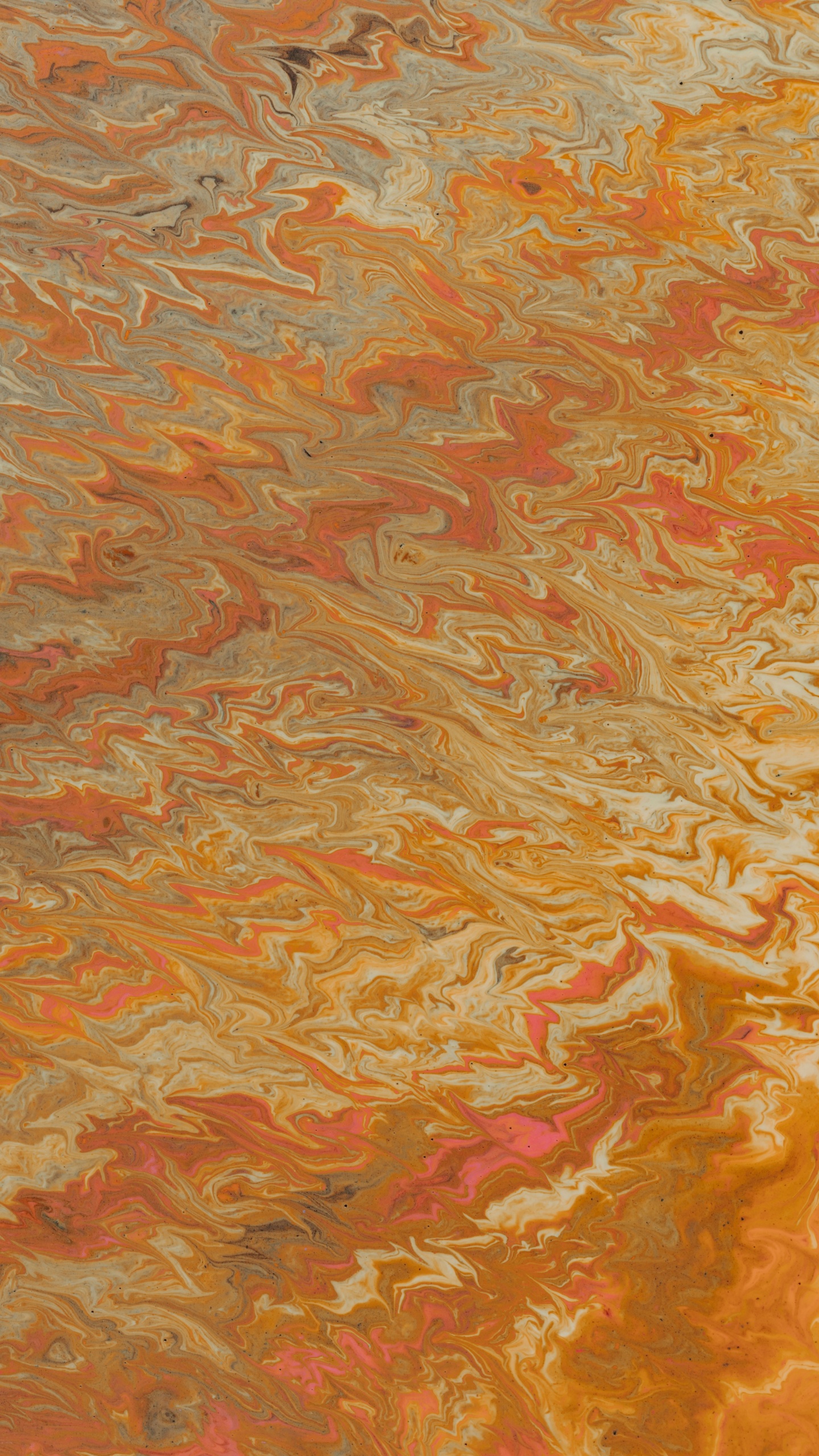 Peinture Abstraite Orange et Bleue. Wallpaper in 1440x2560 Resolution