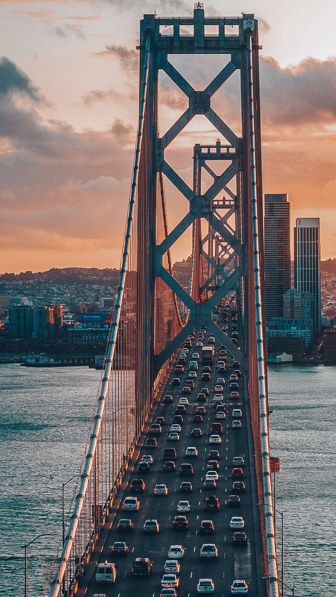 San Francisco Oakland Bay Bridge, Eau, Bâtiment, Infrastructure, Roue. Wallpaper in 1080x1920 Resolution