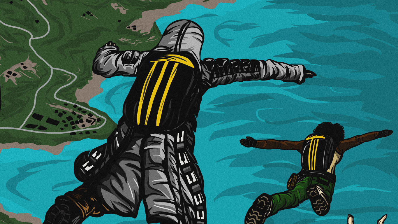 Fortnite, Illustration, Fiction, Art, Games. Wallpaper in 1366x768 Resolution