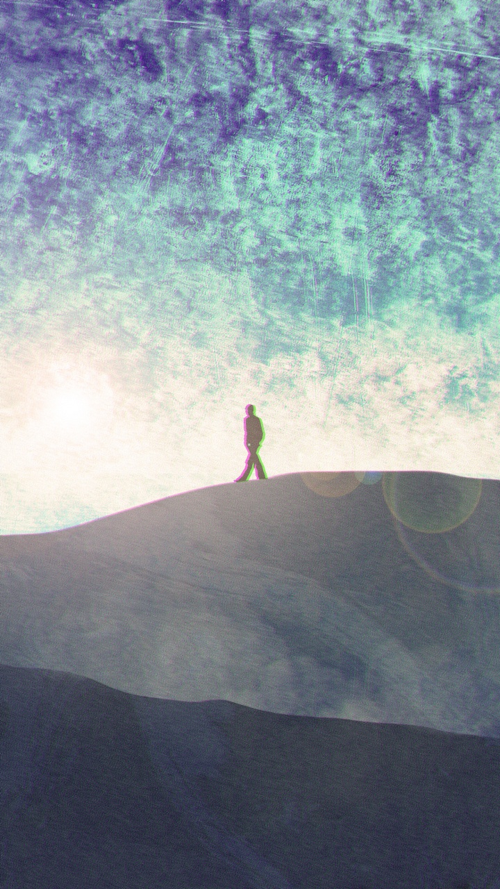 Personne Debout Sur le Terrain D'herbe Verte. Wallpaper in 720x1280 Resolution