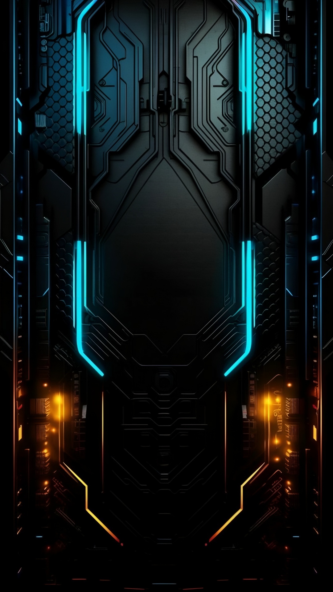 Darkness, Interior Design, Tecno, Graphics, Design. Wallpaper in 1080x1920 Resolution