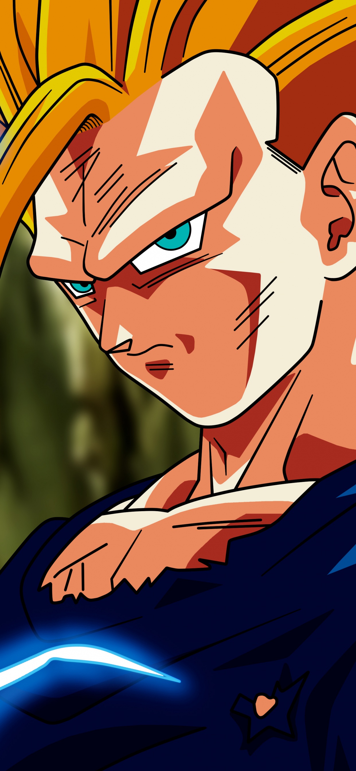 Gelbhaariger Männlicher Anime-Charakter. Wallpaper in 1242x2688 Resolution