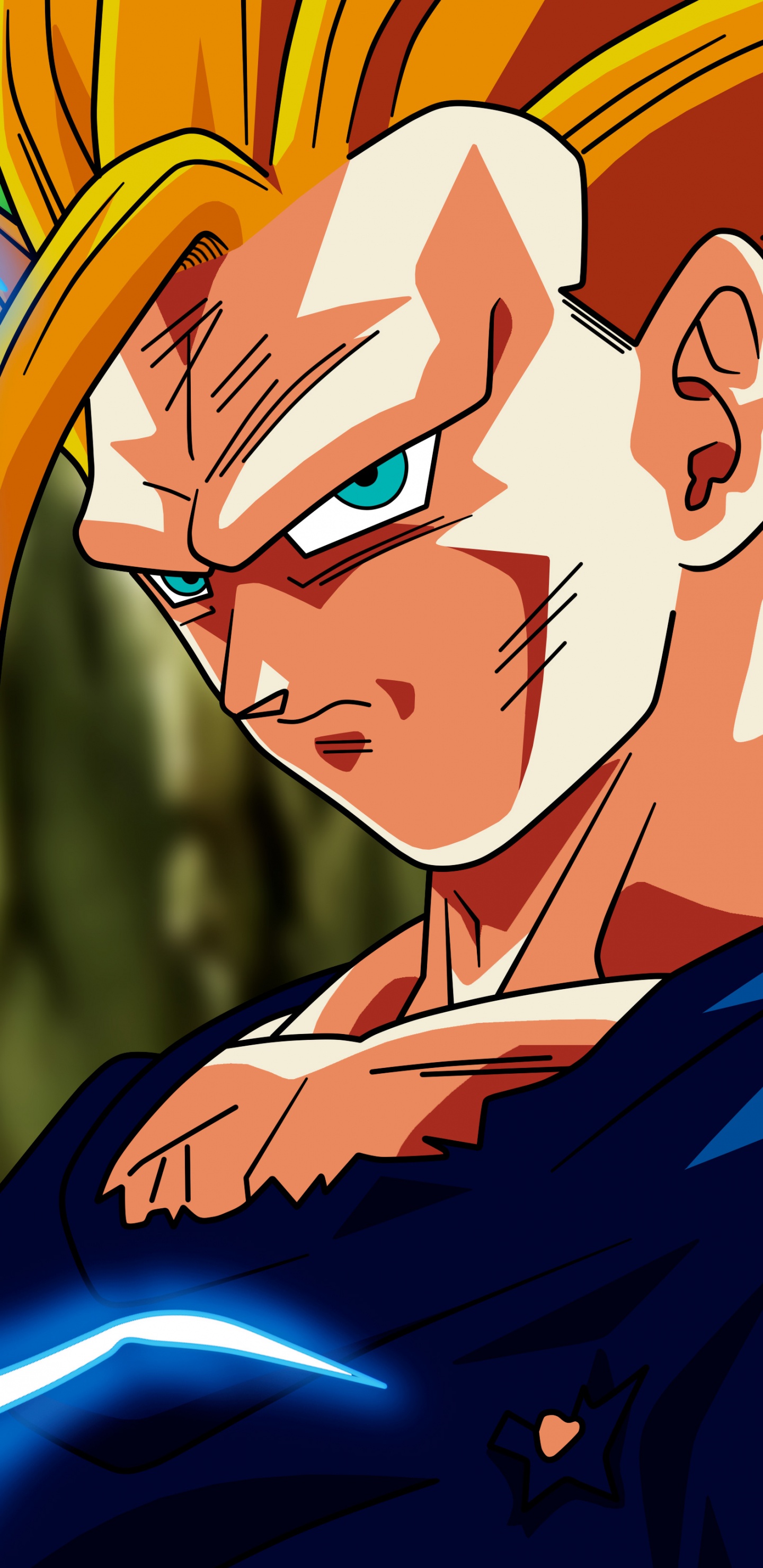 Gelbhaariger Männlicher Anime-Charakter. Wallpaper in 1440x2960 Resolution