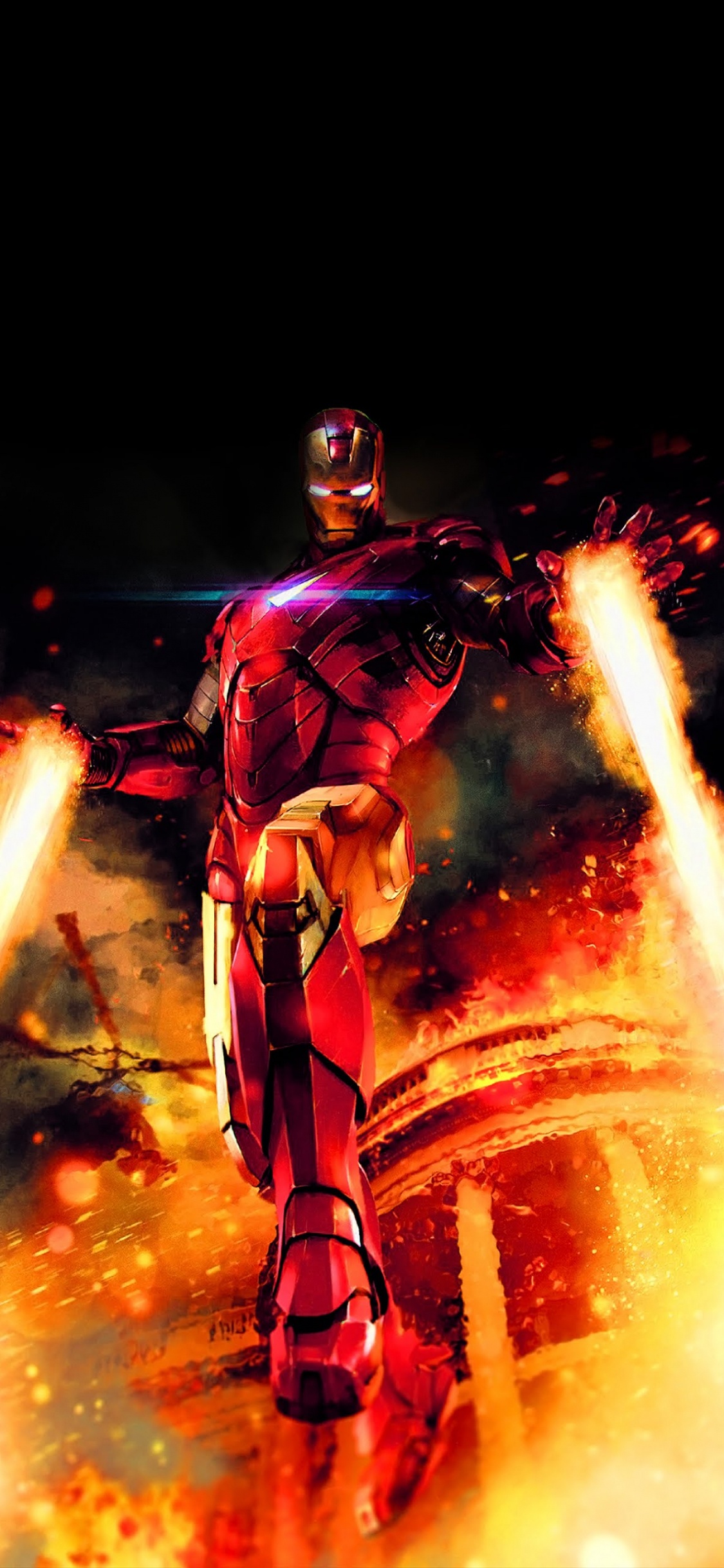 Iron Man, Entertainment, Cartoon, Art, Event. Wallpaper in 1125x2436 Resolution