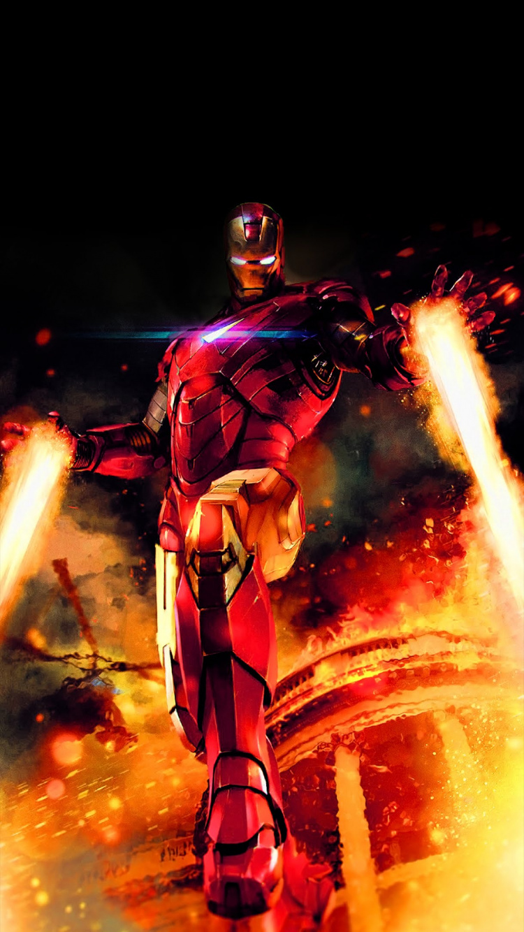 Iron Man, Entretenimiento, Caricatura, Arte, Evento. Wallpaper in 750x1334 Resolution