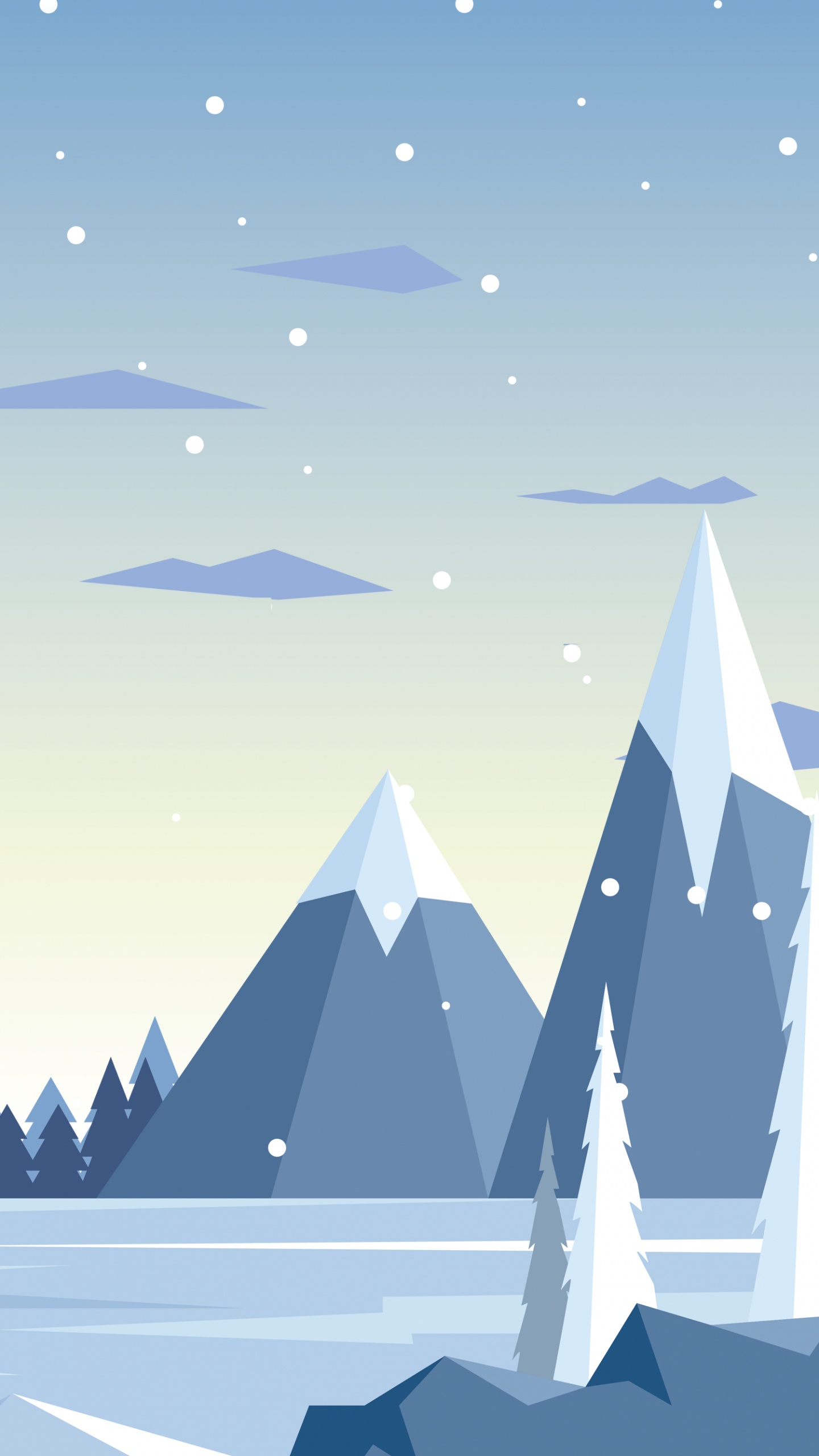 Ilustración, Manzana, Smartphone, Ios, Azure. Wallpaper in 1440x2560 Resolution