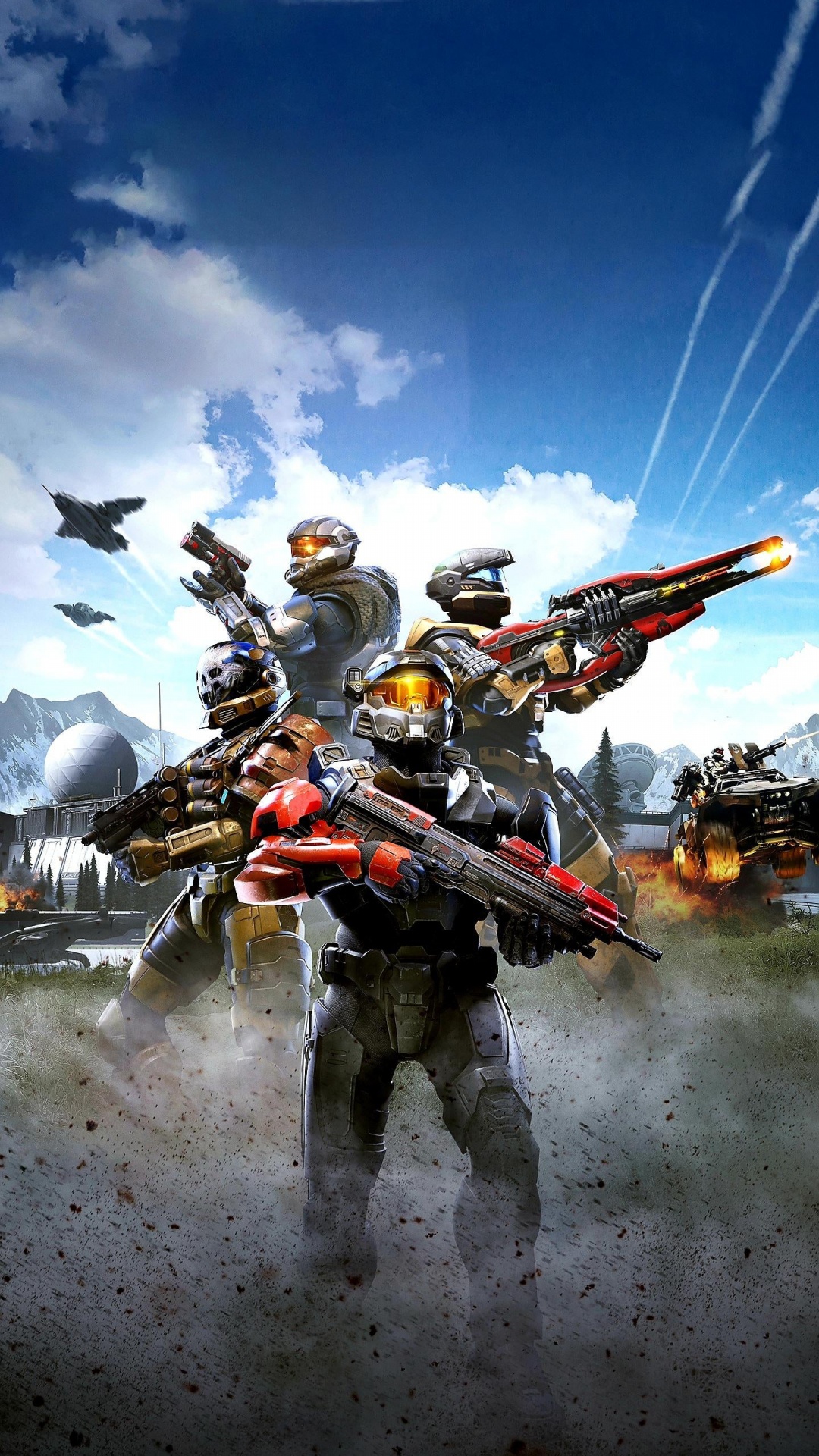 Halo Infinito, Halo 4, Halo 3, Jefe Maestro, Multijugador Juego de Video. Wallpaper in 1080x1920 Resolution