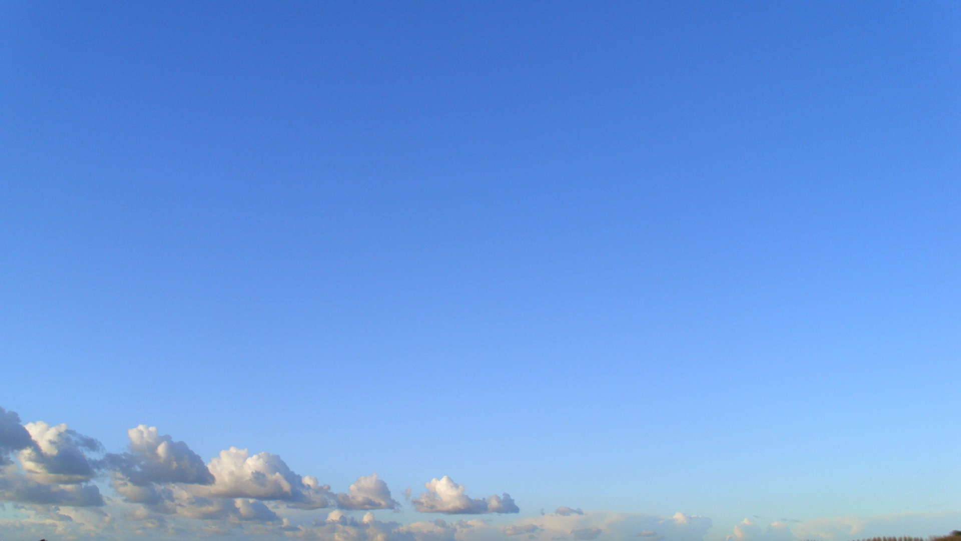 气氛, 地平线, 积云, 白色, 天空 壁纸 1920x1080 允许