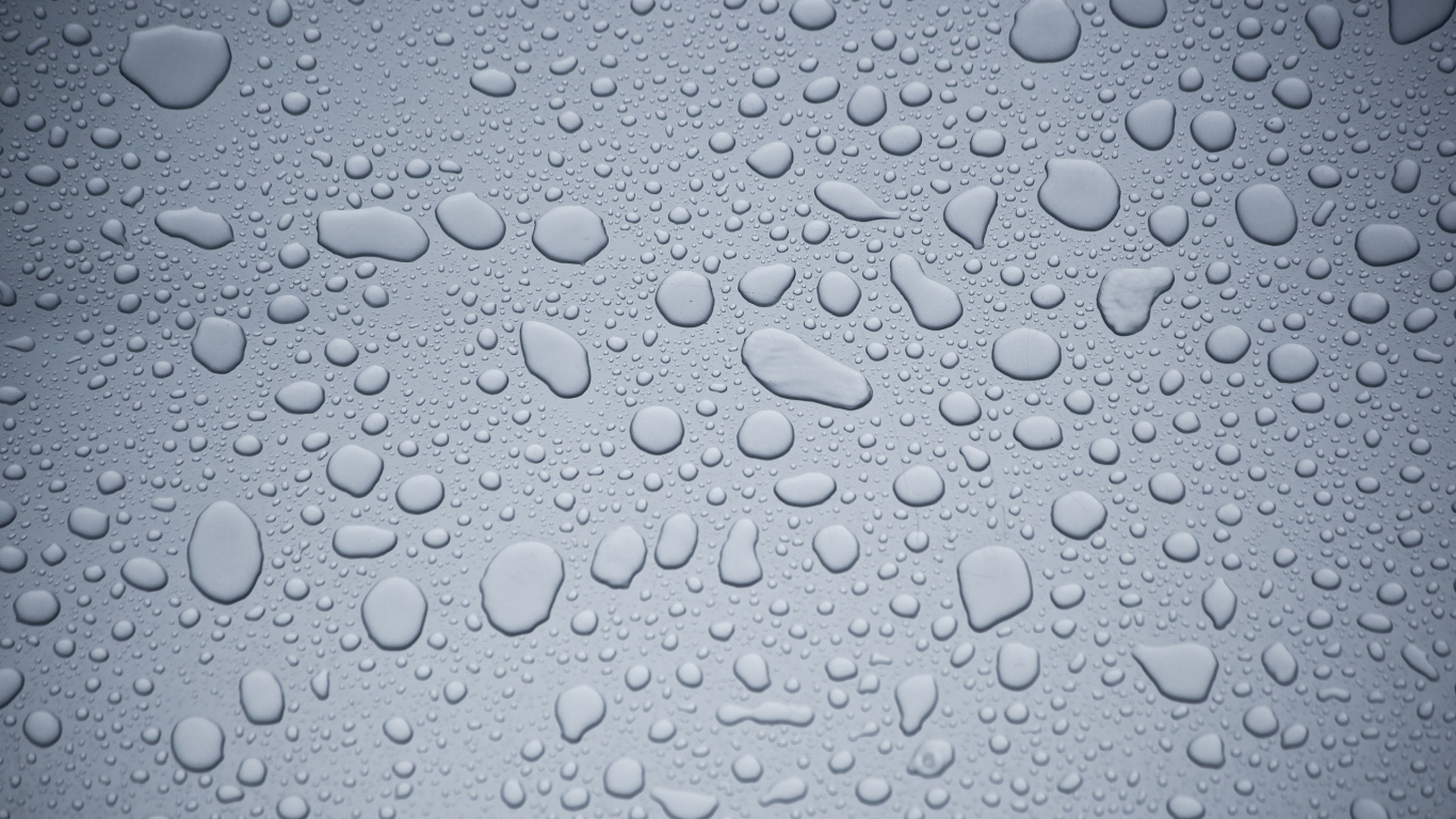 Gotas de Agua Sobre Vidrio Transparente. Wallpaper in 1366x768 Resolution