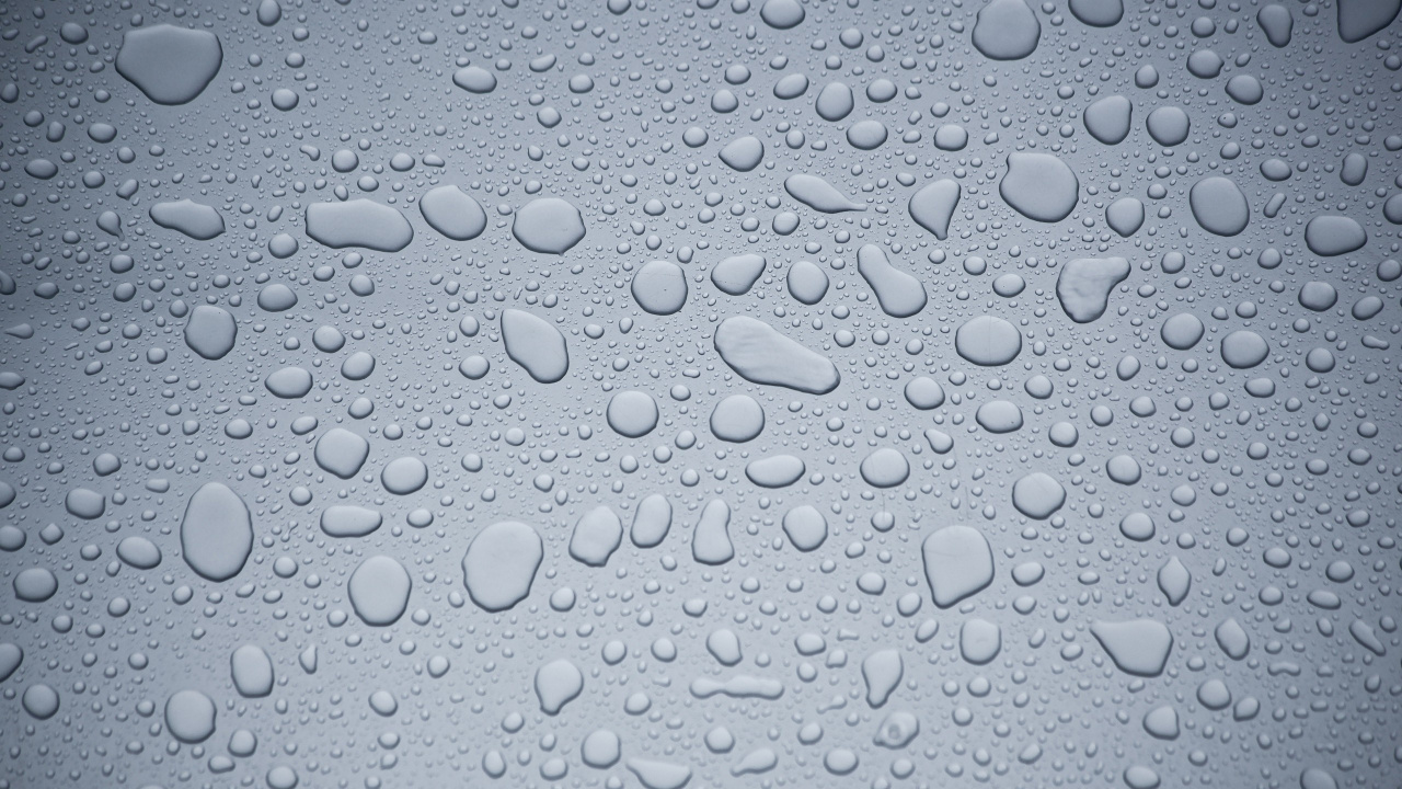 Water Droplets on Clear Glass. Wallpaper in 1280x720 Resolution