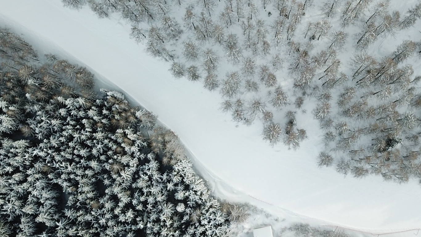 Schnee, Winter, Wasser, Wasserressourcen, Naturlandschaft. Wallpaper in 1366x768 Resolution