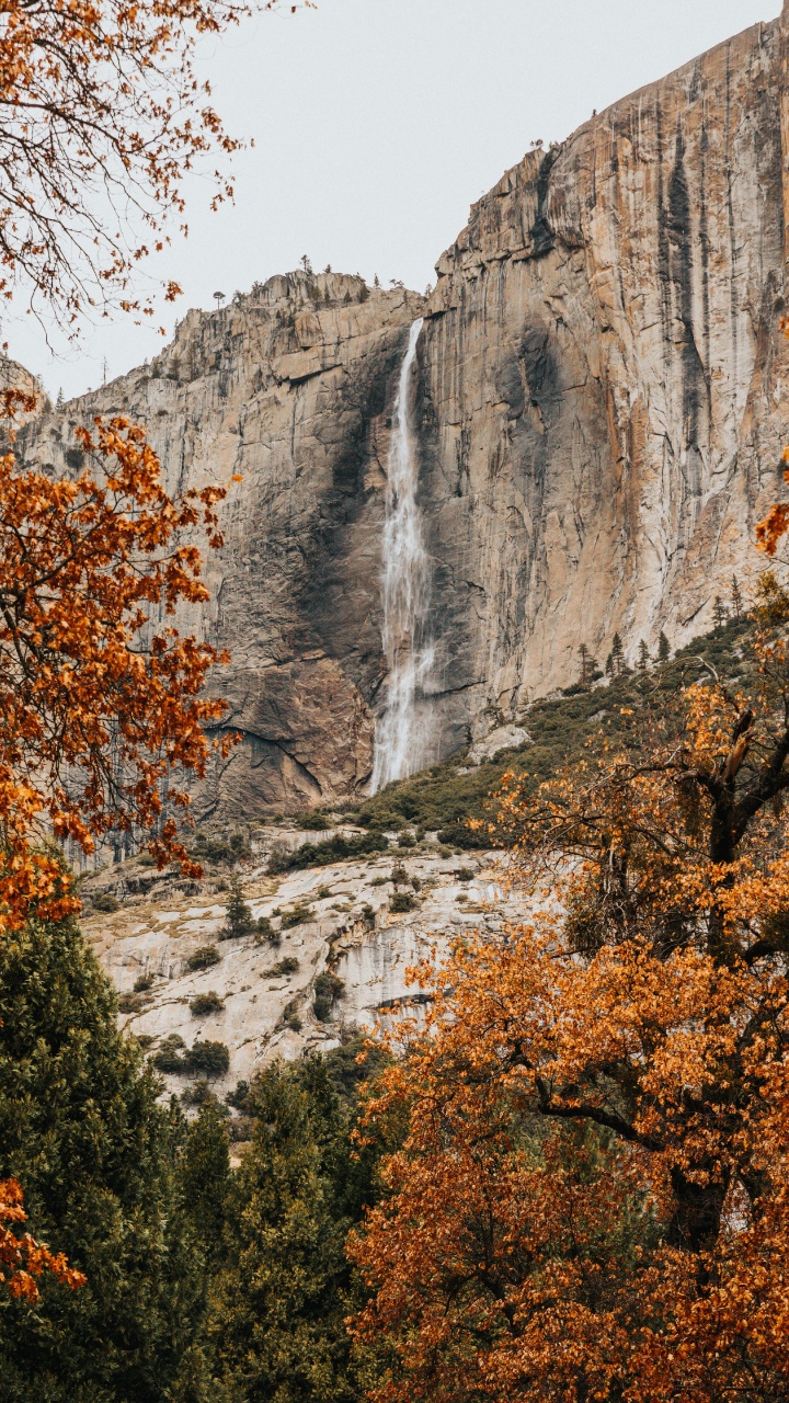 Cascade, Falaise, le Parc National De, Nature, Paysage Naturel. Wallpaper in 720x1280 Resolution