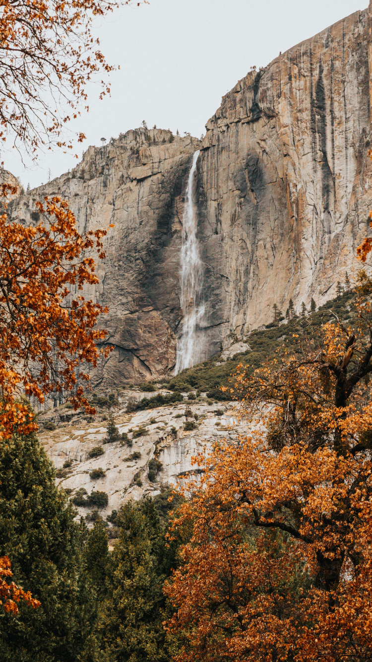 Cascade, Falaise, le Parc National De, Nature, Paysage Naturel. Wallpaper in 750x1334 Resolution
