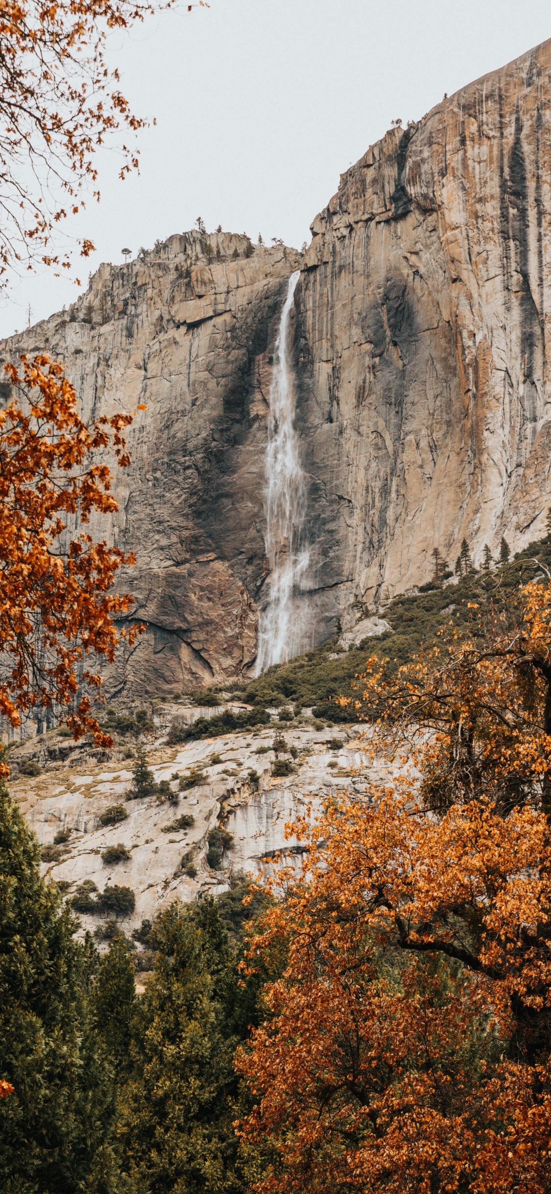 Waterfall, Cliff, National Park, Nature, Natural Landscape. Wallpaper in 1125x2436 Resolution