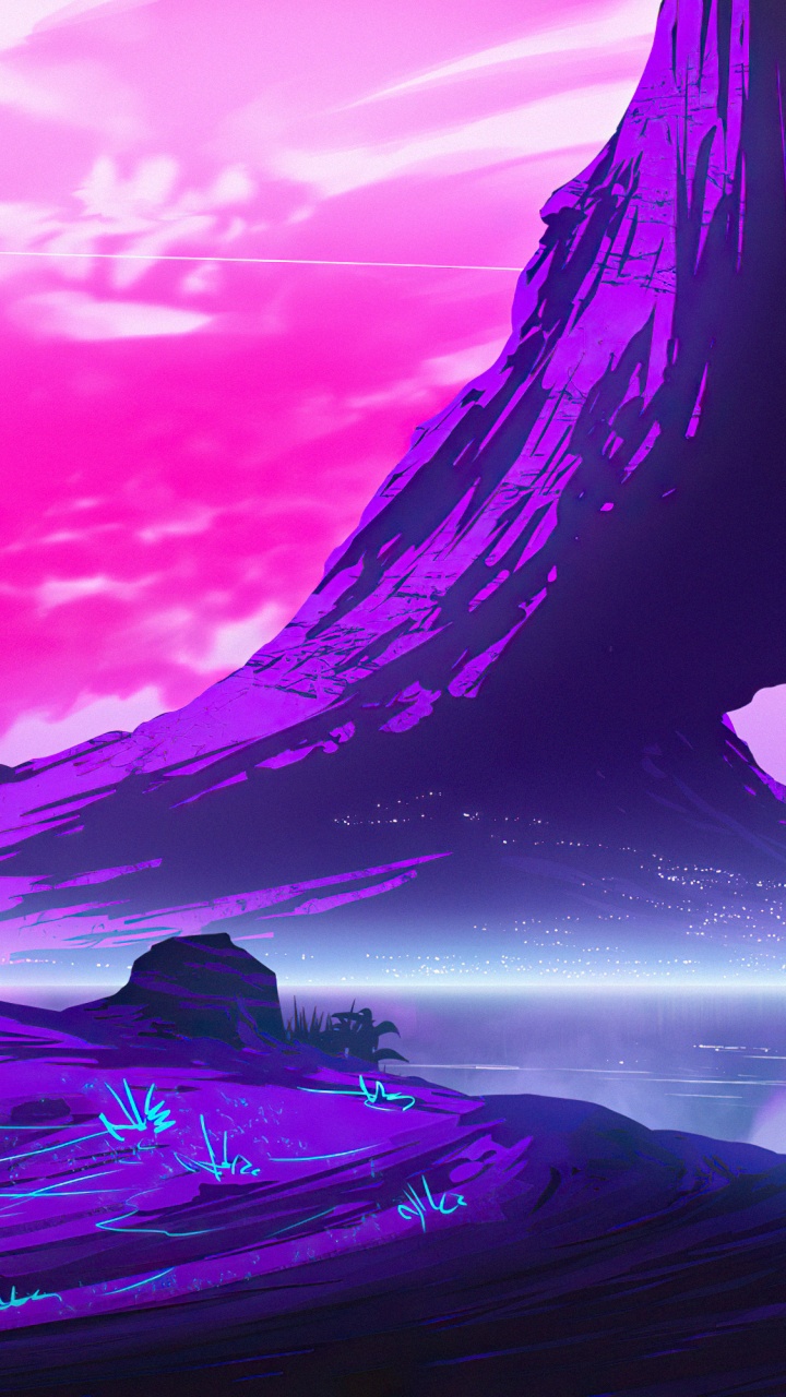 le Travail de L'art, Art, L'art Numérique, Artiste, Purple. Wallpaper in 720x1280 Resolution