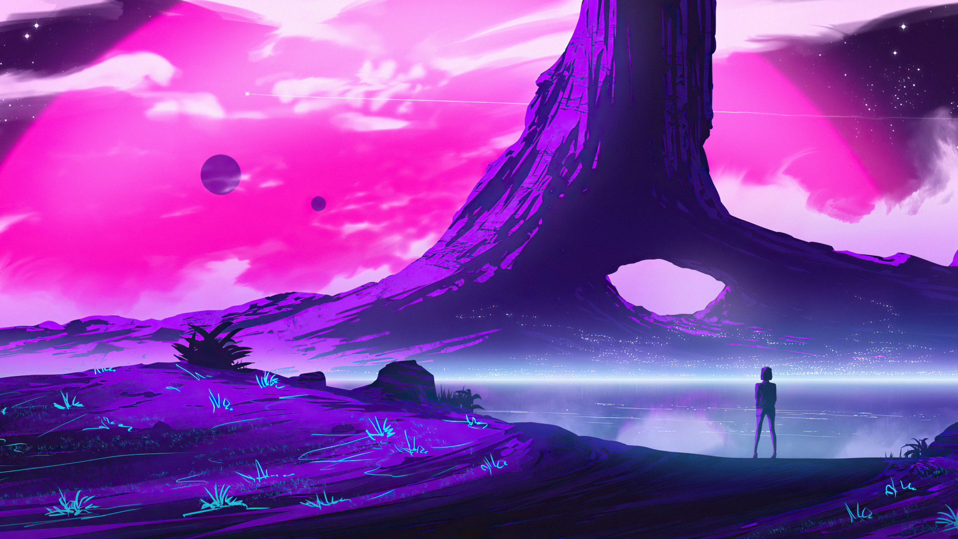 Work of Art, Art, Digital Art, Artist, Purple. Wallpaper in 1920x1080 Resolution