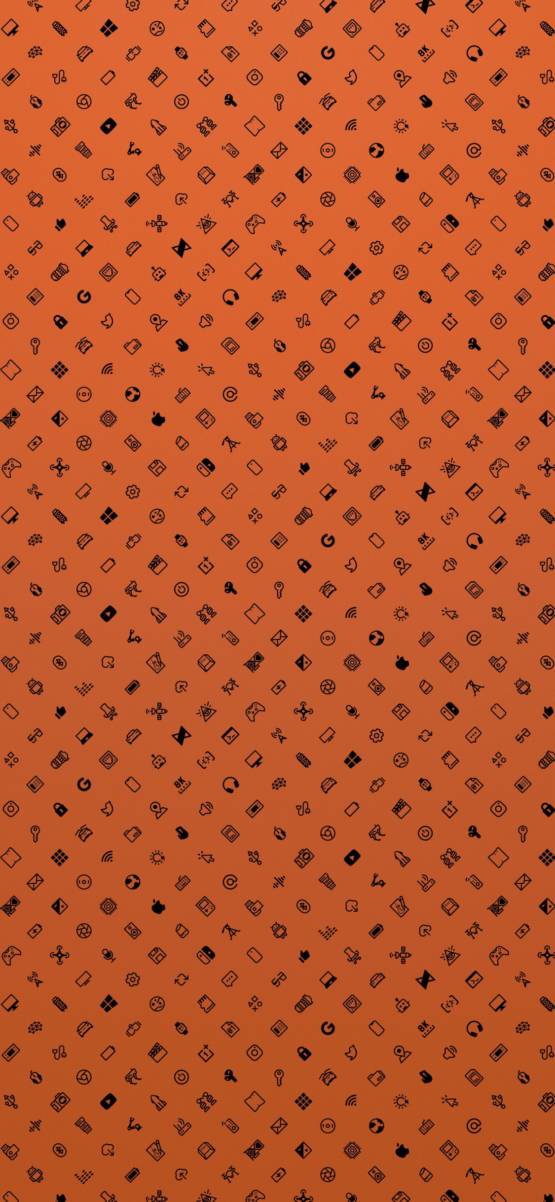 Naranja, Geometría, Ambar, Material Propiedad, Patrón. Wallpaper in 1125x2436 Resolution