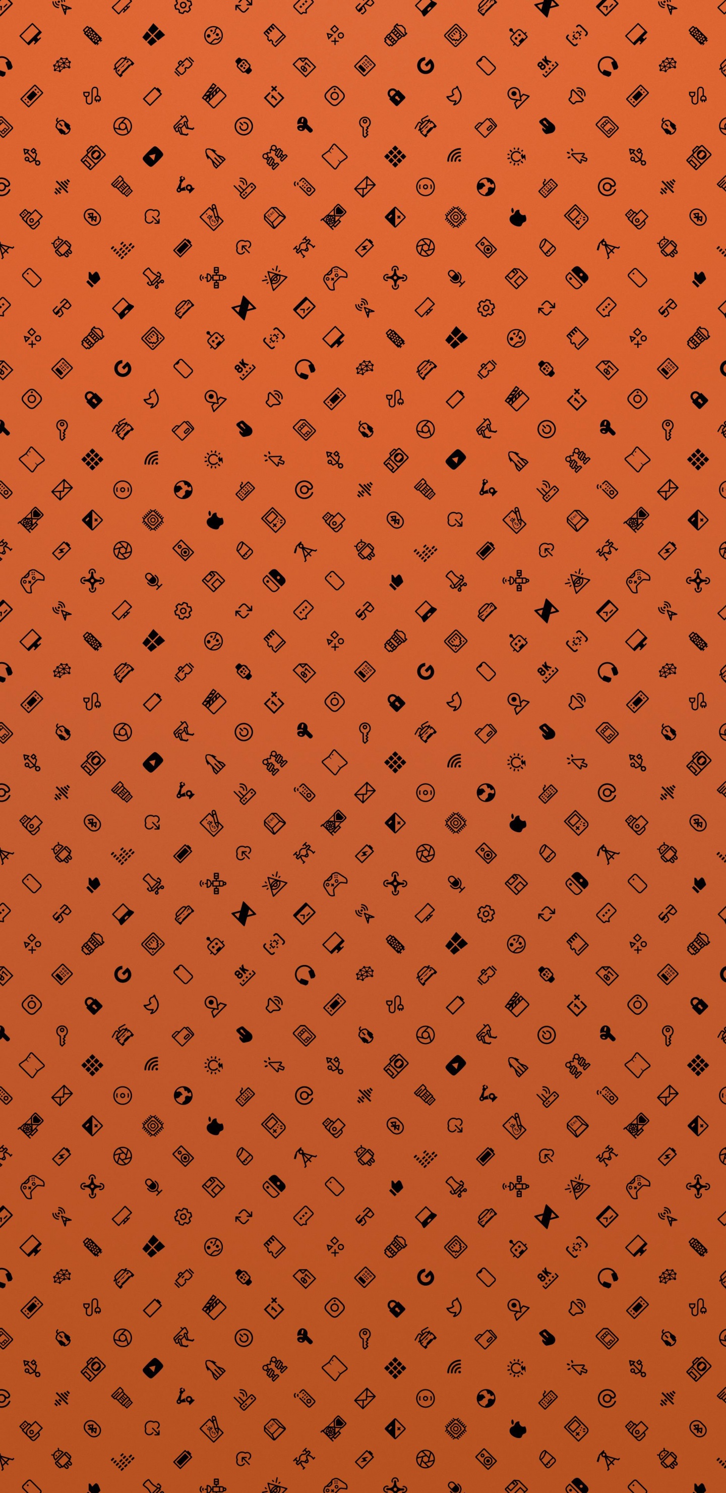 Naranja, Geometría, Ambar, Material Propiedad, Patrón. Wallpaper in 1440x2960 Resolution