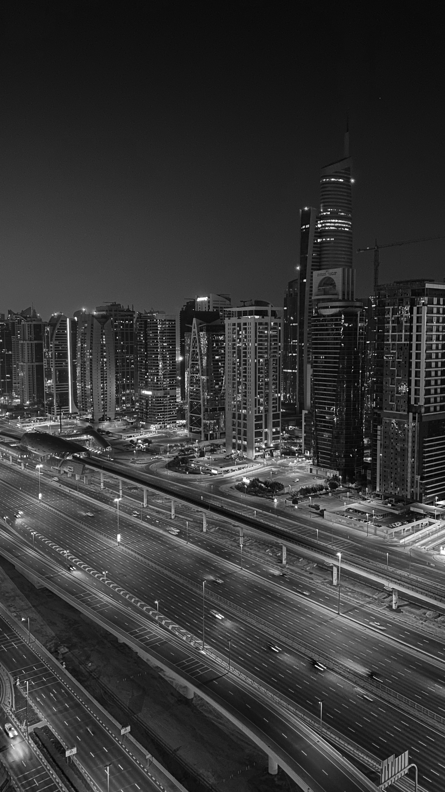 Dubai, Carretera, Torre de Bloques, Urbe, Área Urbana. Wallpaper in 1440x2560 Resolution