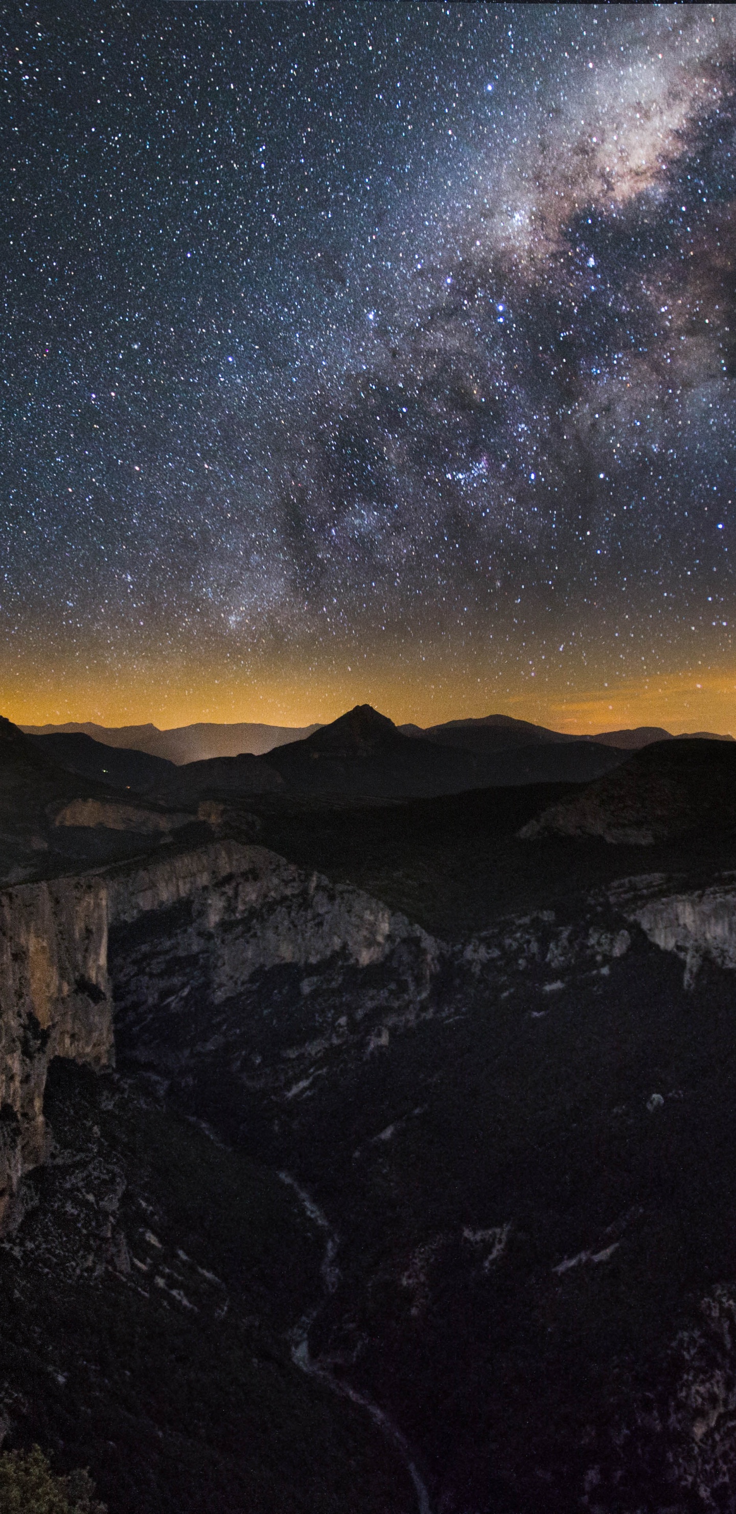 Estrella, Ambiente, Objeto Astronómico, Espacio, Vía Láctea. Wallpaper in 1440x2960 Resolution