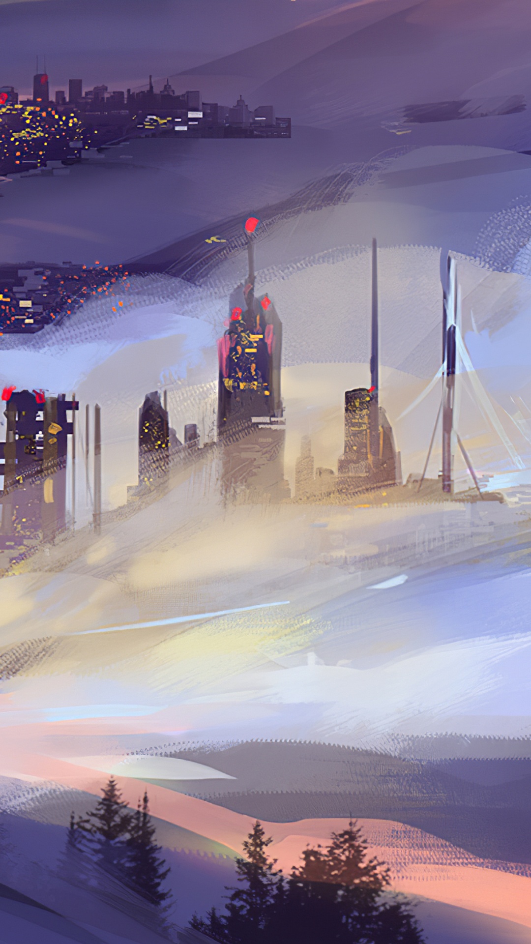 Fog City, Work of Art, Digital Art, Art, Artist. Wallpaper in 1080x1920 Resolution