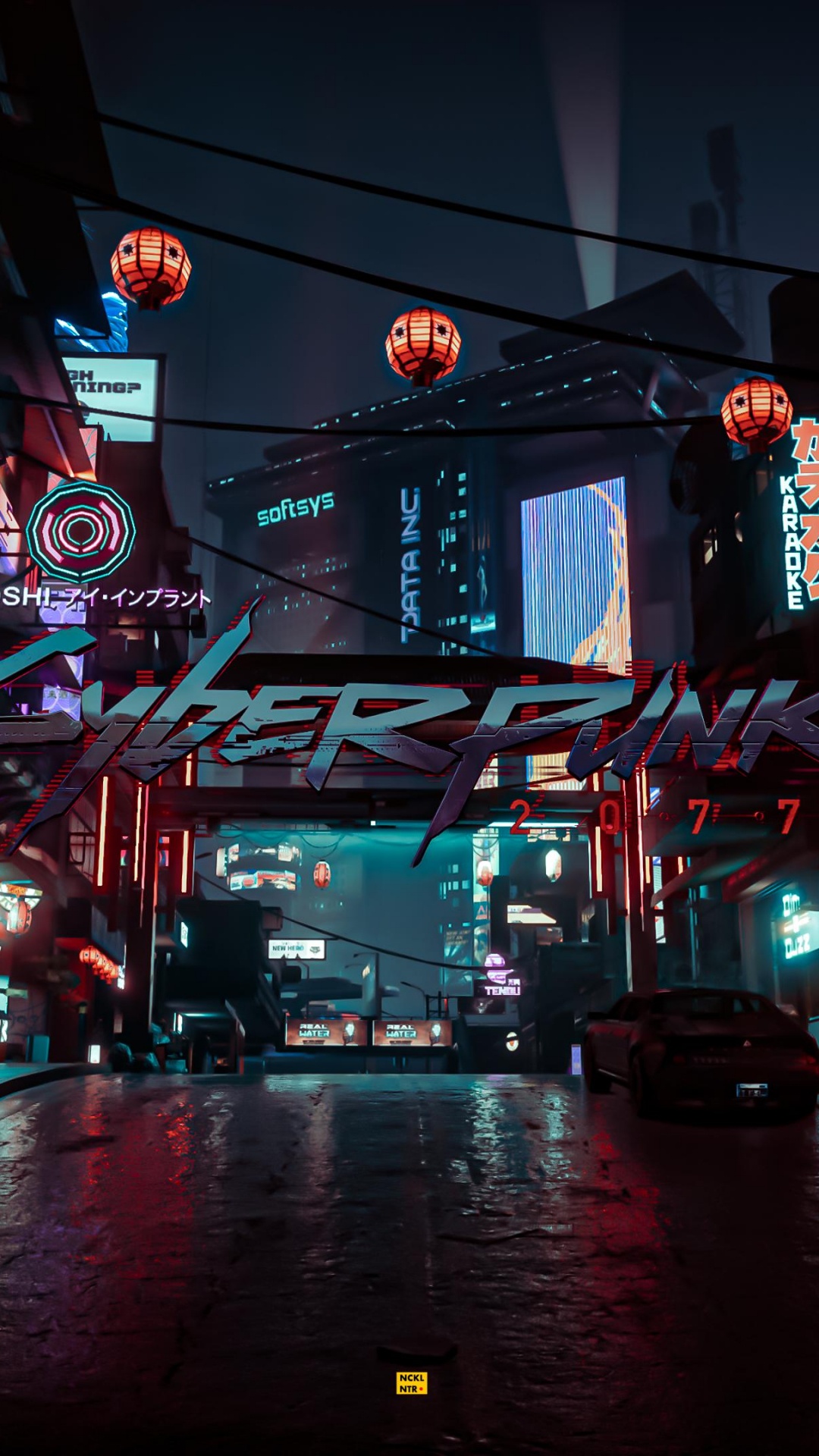 车灯, 电力, 城市, 窗口, 电子标牌 壁纸 1080x1920 允许