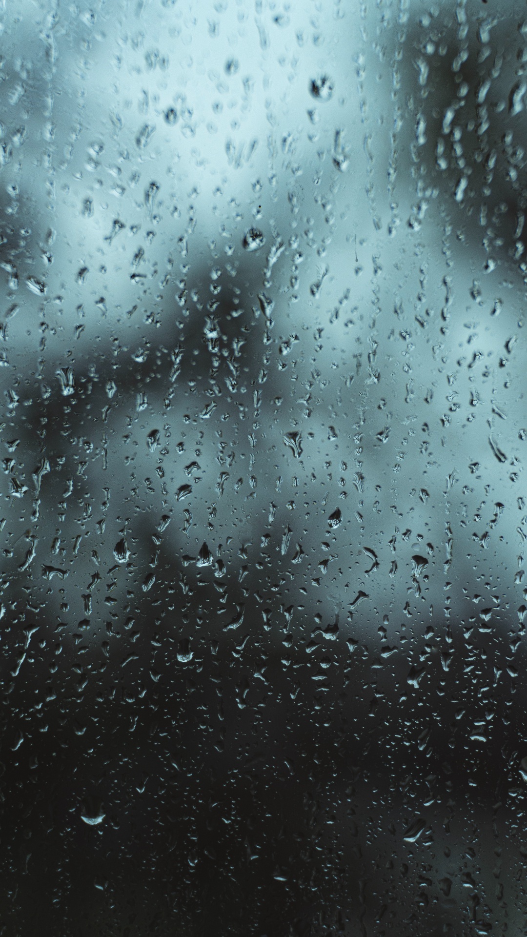 Gotas de Agua en la Ventana de Vidrio. Wallpaper in 1080x1920 Resolution
