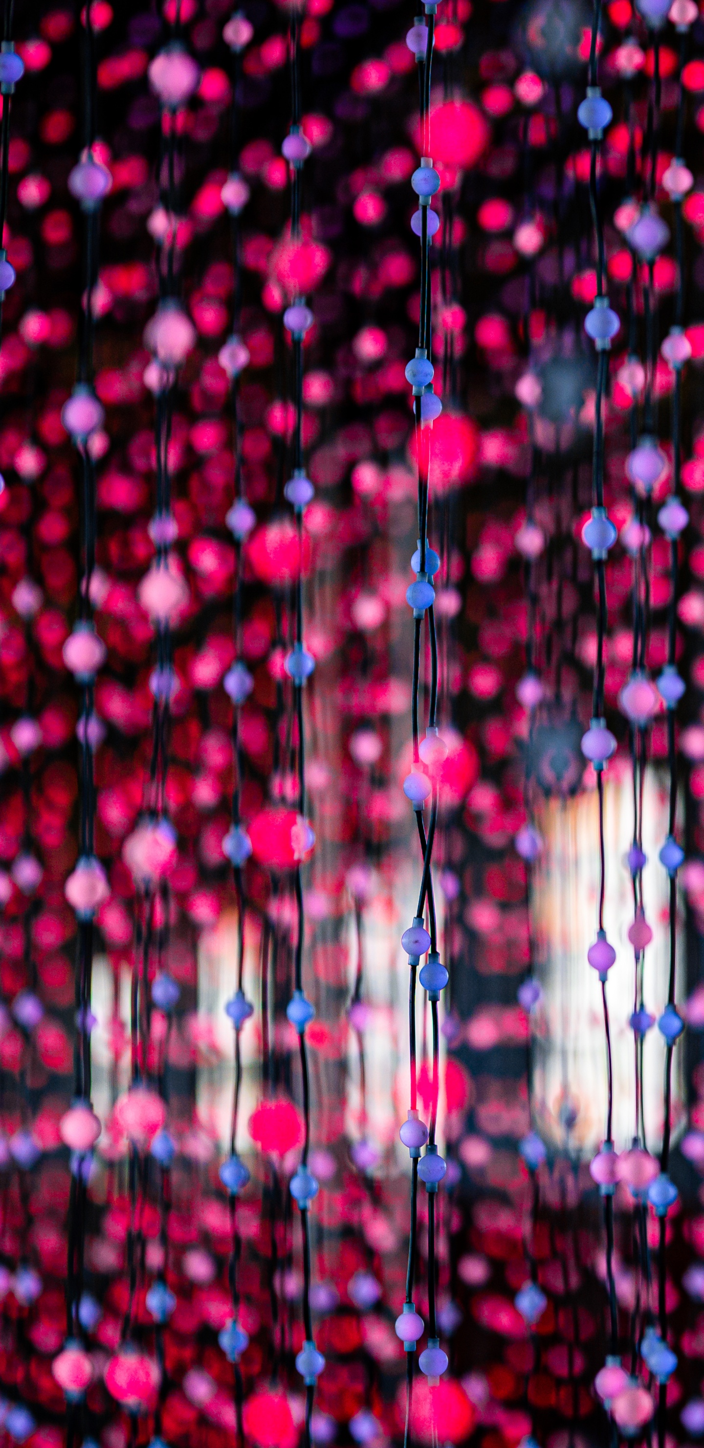 Luces de Cadena Rojas y Blancas. Wallpaper in 1440x2960 Resolution