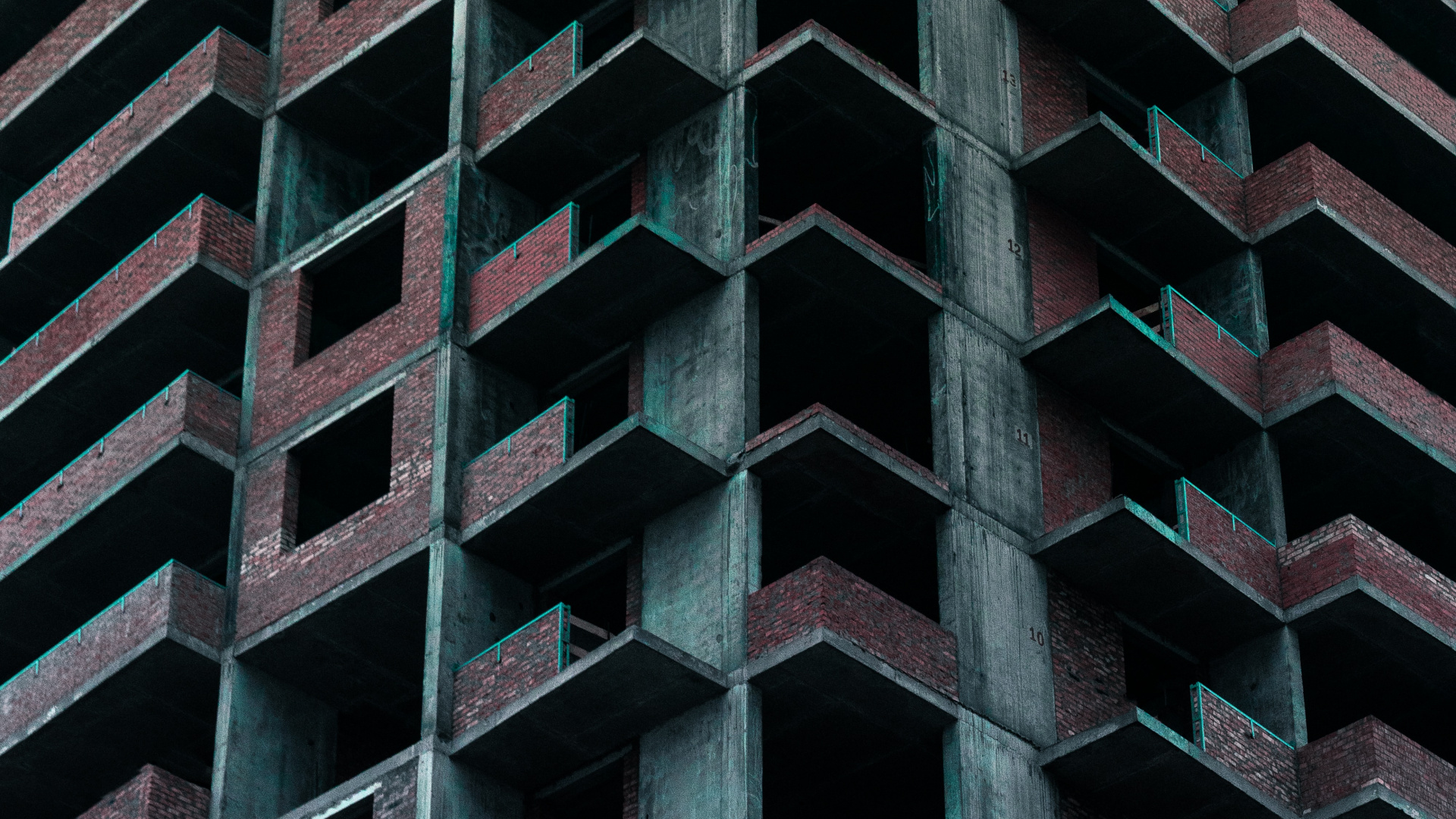 Bâtiment en Béton Noir et Marron. Wallpaper in 1920x1080 Resolution