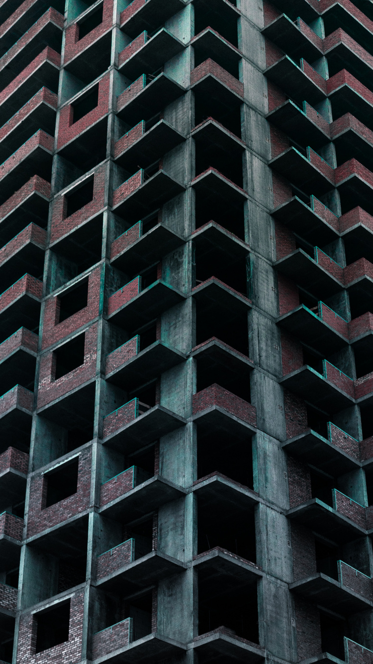 Edificio de Hormigón Negro y Marrón. Wallpaper in 750x1334 Resolution