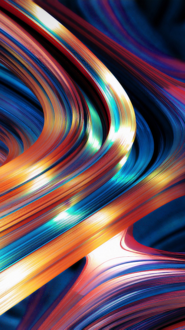 Peinture Abstraite Rouge et Bleue. Wallpaper in 720x1280 Resolution