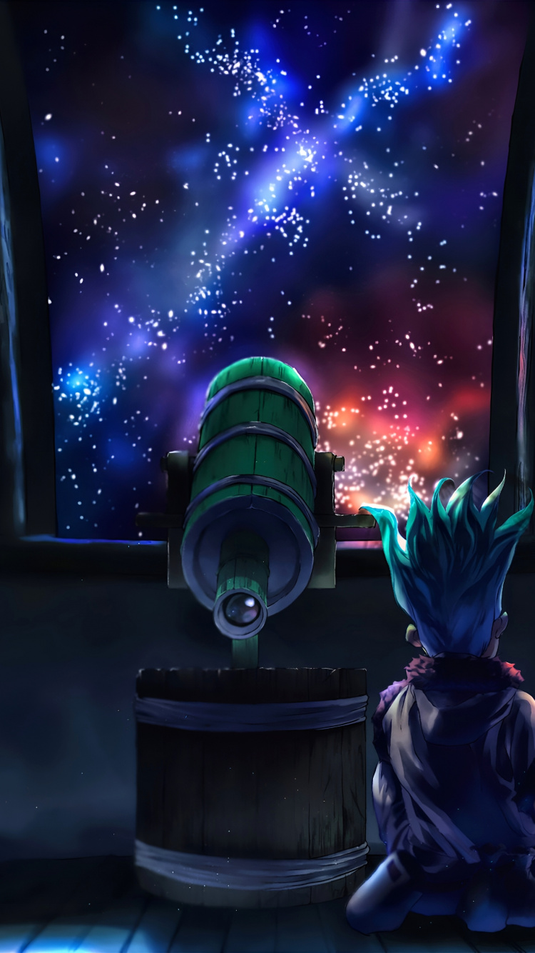 Light, Senku Ishigami, dr Stone, Anime, Sleeve. Wallpaper in 750x1334 Resolution