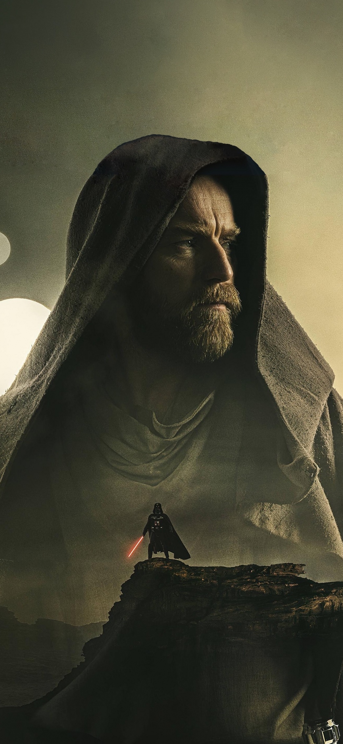 Star Wars, Obi-Wan Kenobi, Anakin Skywalker, Las Películas De Disney, Jedi. Wallpaper in 1125x2436 Resolution