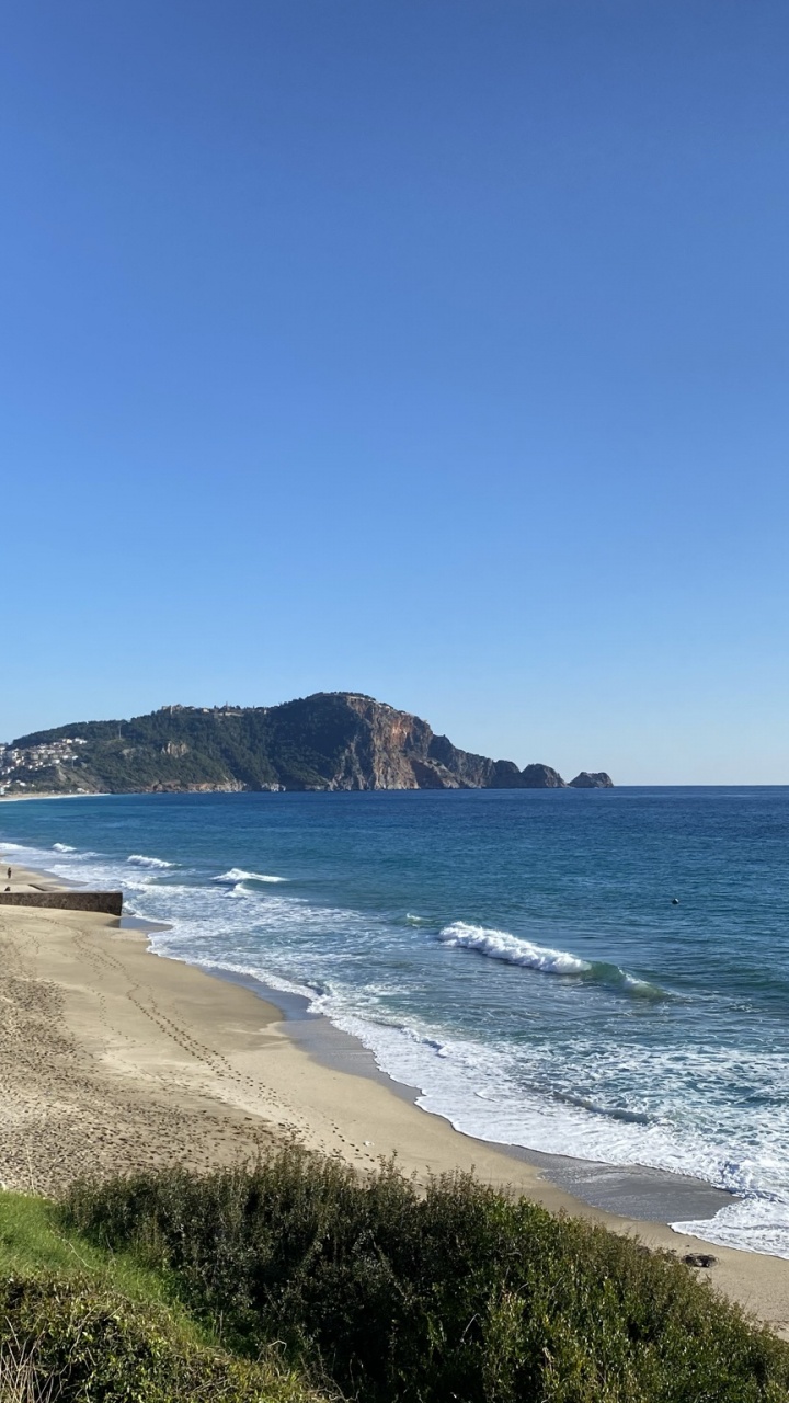 Costa, Agua, Azure, Paisaje Natural, Playa. Wallpaper in 720x1280 Resolution