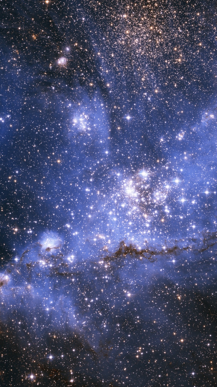 Noche Estrellada Azul y Blanca. Wallpaper in 720x1280 Resolution
