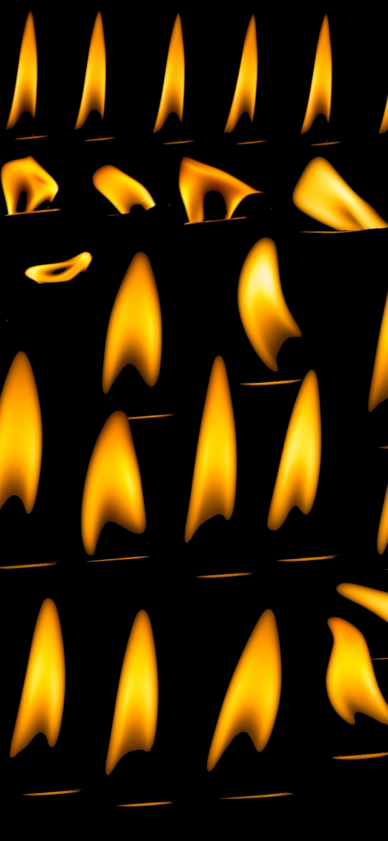 Yellow and Black Metal Frame. Wallpaper in 1242x2688 Resolution