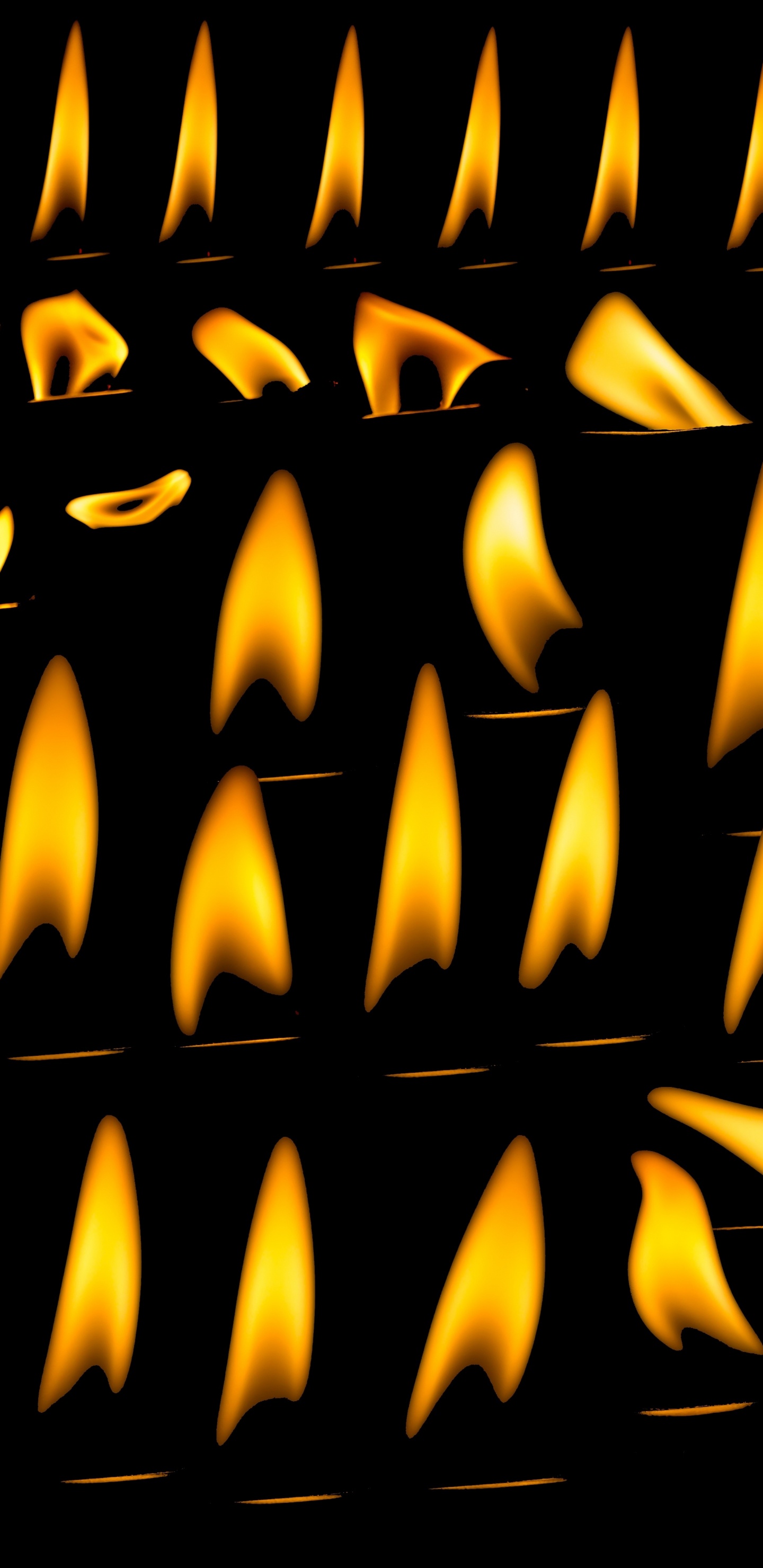 Yellow and Black Metal Frame. Wallpaper in 1440x2960 Resolution