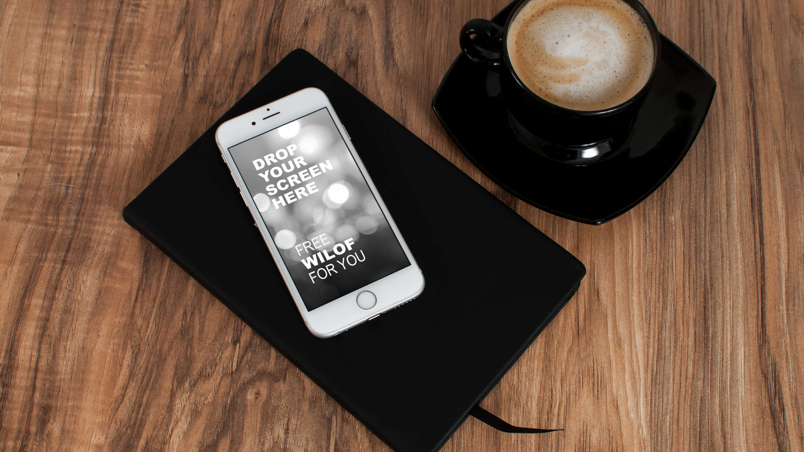 Iphone 6 Argent Sur Ipad Mini Noir. Wallpaper in 2560x1440 Resolution