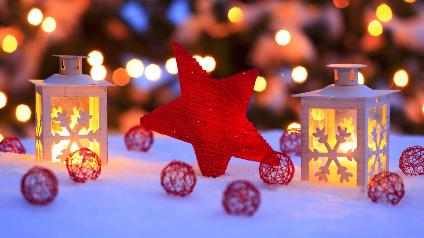 Christmas Day, Lighting, Light, Christmas, Christmas Lights. Wallpaper in 1366x768 Resolution